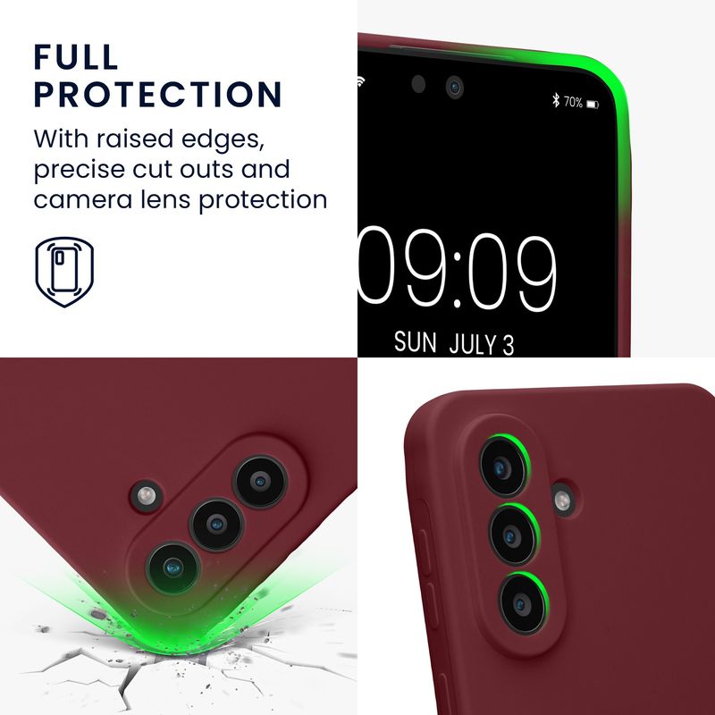 Laptop, Telefoane si Tablete - Telefoane mobile si accesorii - Accesorii Telefoane - Huse telefoane - Husa Kwmobile pentru Samsung Galaxy A57 5G, anti-alunecare, protectie la socuri, silicon, mov - Infinity.ro
