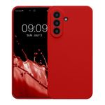 Laptop, Telefoane si Tablete - Telefoane mobile si accesorii - Accesorii Telefoane - Huse telefoane - Husa Kwmobile pentru Samsung Galaxy A57 5G, anti-alunecare, anti-amprenta, silicon, rosu - Infinity.ro