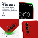 Laptop, Telefoane si Tablete - Telefoane mobile si accesorii - Accesorii Telefoane - Huse telefoane - Husa Kwmobile pentru Samsung Galaxy A57 5G, anti-alunecare, anti-amprenta, silicon, rosu - Infinity.ro