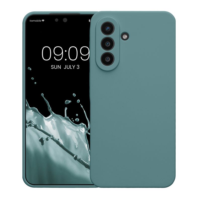 Laptop, Telefoane si Tablete - Telefoane mobile si accesorii - Accesorii Telefoane - Huse telefoane - Husa Kwmobile pentru Samsung Galaxy A57 5G, anti-alunecare, protectie la zgarieturi, silicon, albastru - Infinity.ro