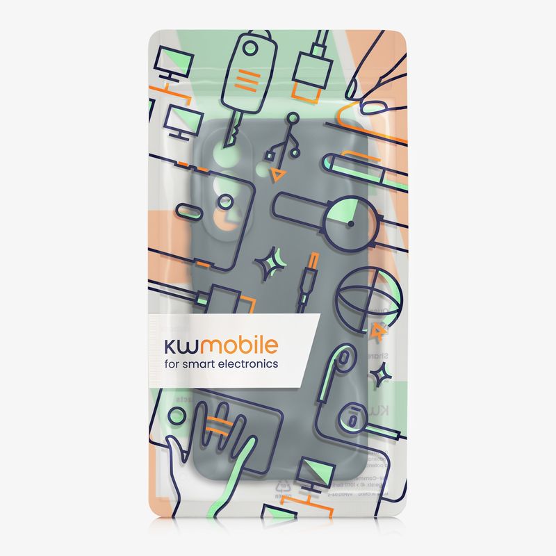 Laptop, Telefoane si Tablete - Telefoane mobile si accesorii - Accesorii Telefoane - Huse telefoane - Husa Kwmobile pentru Samsung Galaxy A57 5G, anti-alunecare, silicon, ardezie inchisa - Infinity.ro