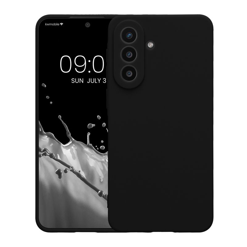 Laptop, Telefoane si Tablete - Telefoane mobile si accesorii - Accesorii Telefoane - Huse telefoane - Husa Kwmobile pentru Samsung Galaxy A57 5G, anti-alunecare, protectie la zgarieturi, silicon, negru - Infinity.ro