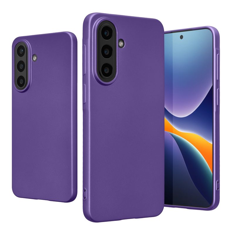 Laptop, Telefoane si Tablete - Telefoane mobile si accesorii - Accesorii Telefoane - Huse telefoane - Husa Kwmobile pentru Samsung Galaxy A57 5G, anti-alunecare, silicon, albastru-violet - Infinity.ro
