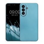 Laptop, Telefoane si Tablete - Telefoane mobile si accesorii - Accesorii Telefoane - Huse telefoane - Husa Kwmobile pentru Samsung Galaxy A57 5G, anti-alunecare, silicon, albastru caraibian - Infinity.ro