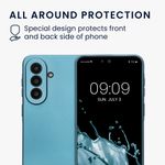 Laptop, Telefoane si Tablete - Telefoane mobile si accesorii - Accesorii Telefoane - Huse telefoane - Husa Kwmobile pentru Samsung Galaxy A57 5G, anti-alunecare, silicon, albastru caraibian - Infinity.ro