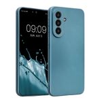 Laptop, Telefoane si Tablete - Telefoane mobile si accesorii - Accesorii Telefoane - Huse telefoane - Husa Kwmobile pentru Samsung Galaxy A57 5G, anti-alunecare, silicon, albastru caraibian - Infinity.ro