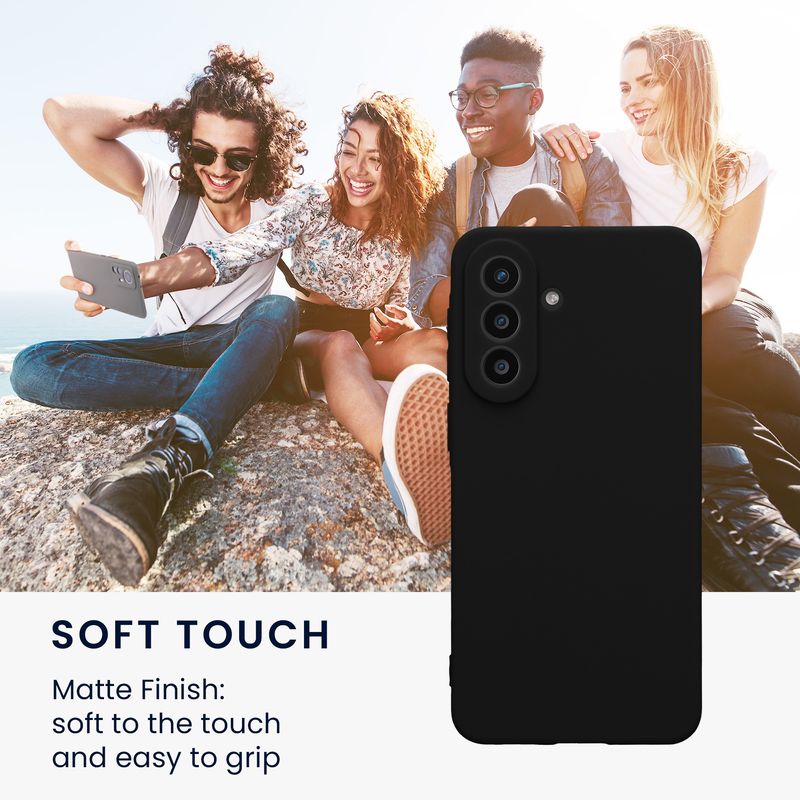 Laptop, Telefoane si Tablete - Telefoane mobile si accesorii - Accesorii Telefoane - Huse telefoane - Husa Kwmobile pentru Samsung Galaxy A57 5G, anti-alunecare, protectie la zgarieturi, silicon, negru - Infinity.ro