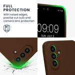 Laptop, Telefoane si Tablete - Telefoane mobile si accesorii - Accesorii Telefoane - Huse telefoane - Husa Kwmobile pentru Samsung Galaxy A57 5G, anti-alunecare, silicon, maro - Infinity.ro