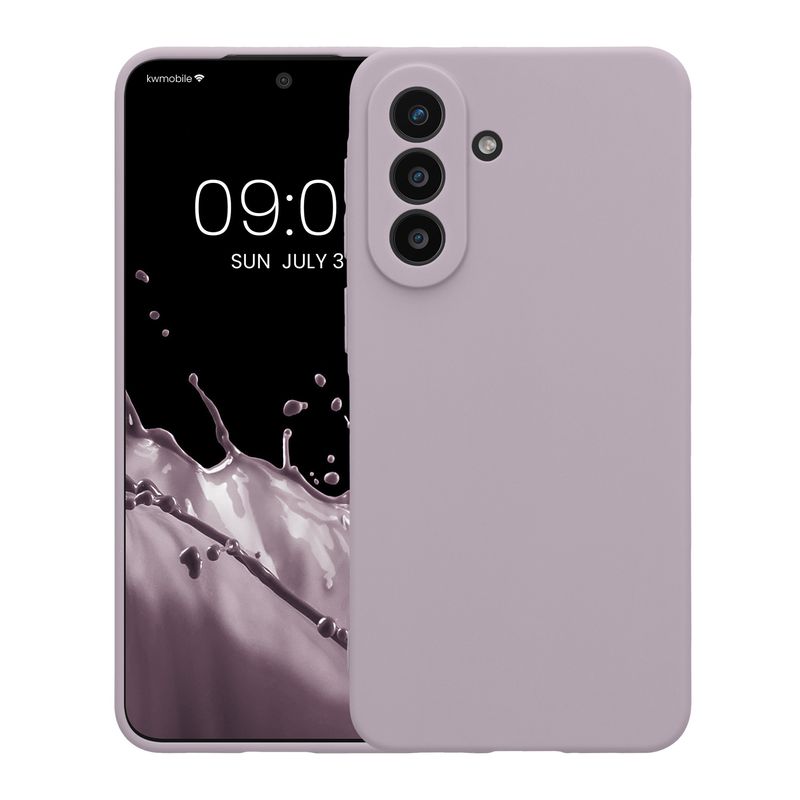 Laptop, Telefoane si Tablete - Telefoane mobile si accesorii - Accesorii Telefoane - Huse telefoane - Husa Kwmobile pentru Samsung Galaxy A57 5G, anti-alunecare, silicon, lavanda - Infinity.ro