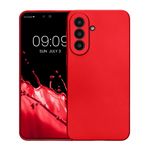 Laptop, Telefoane si Tablete - Telefoane mobile si accesorii - Accesorii Telefoane - Huse telefoane - Husa Kwmobile pentru Samsung Galaxy A57 5G, anti-alunecare, protectie la zgarieturi, silicon, rosu - Infinity.ro