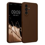 Laptop, Telefoane si Tablete - Telefoane mobile si accesorii - Accesorii Telefoane - Huse telefoane - Husa Kwmobile pentru Samsung Galaxy A57 5G, anti-alunecare, silicon, maro - Infinity.ro