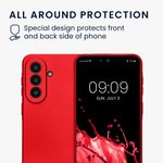Laptop, Telefoane si Tablete - Telefoane mobile si accesorii - Accesorii Telefoane - Huse telefoane - Husa Kwmobile pentru Samsung Galaxy A57 5G, anti-alunecare, protectie la zgarieturi, silicon, rosu - Infinity.ro