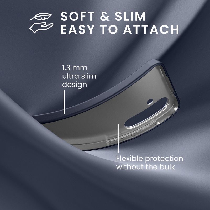 Laptop, Telefoane si Tablete - Telefoane mobile si accesorii - Accesorii Telefoane - Huse telefoane - Husa Kwmobile pentru Samsung Galaxy A57 5G, anti-alunecare, silicon, albastru - Infinity.ro