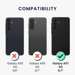 Laptop, Telefoane si Tablete - Telefoane mobile si accesorii - Accesorii Telefoane - Huse telefoane - Husa Kwmobile pentru Samsung Galaxy A57 5G, anti-alunecare, silicon, gri metalizat - Infinity.ro