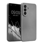 Laptop, Telefoane si Tablete - Telefoane mobile si accesorii - Accesorii Telefoane - Huse telefoane - Husa Kwmobile pentru Samsung Galaxy A57 5G, anti-alunecare, silicon, gri metalizat - Infinity.ro