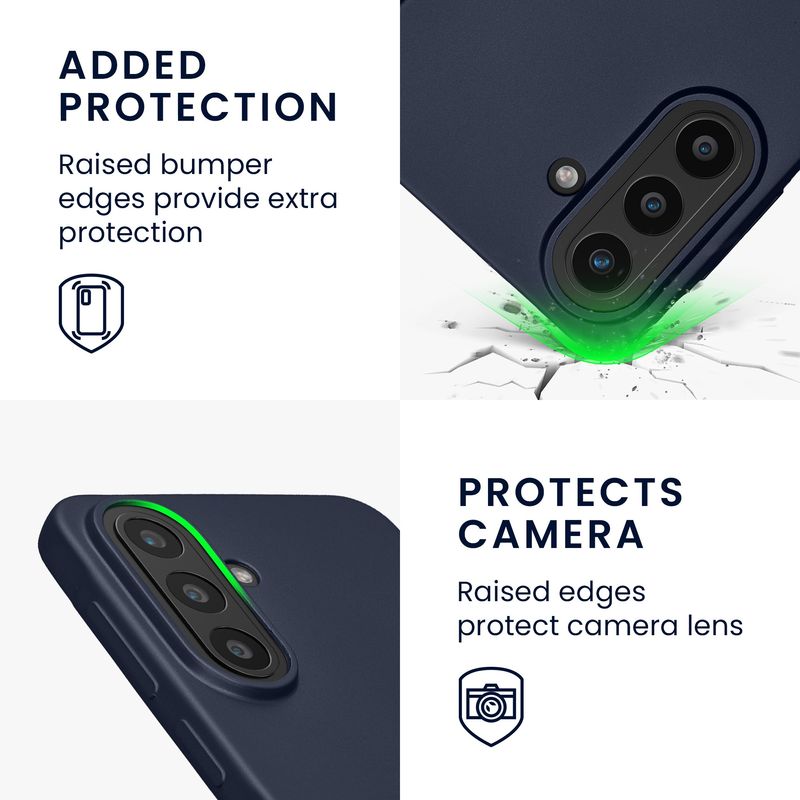 Laptop, Telefoane si Tablete - Telefoane mobile si accesorii - Accesorii Telefoane - Huse telefoane - Husa Kwmobile pentru Samsung Galaxy A57 5G, anti-alunecare, silicon, albastru - Infinity.ro