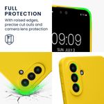 Laptop, Telefoane si Tablete - Telefoane mobile si accesorii - Accesorii Telefoane - Huse telefoane - Husa Kwmobile pentru Samsung Galaxy A57 5G, anti-alunecare, silicon, galben - Infinity.ro