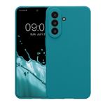 Laptop, Telefoane si Tablete - Telefoane mobile si accesorii - Accesorii Telefoane - Huse telefoane - Husa Kwmobile pentru Samsung Galaxy A57 5G, anti-alunecare, silicon, turcoaz mat - Infinity.ro