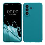 Laptop, Telefoane si Tablete - Telefoane mobile si accesorii - Accesorii Telefoane - Huse telefoane - Husa Kwmobile pentru Samsung Galaxy A57 5G, anti-alunecare, silicon, turcoaz mat - Infinity.ro