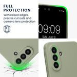 Laptop, Telefoane si Tablete - Telefoane mobile si accesorii - Accesorii Telefoane - Huse telefoane - Husa Kwmobile pentru Samsung Galaxy A57 5G, anti-alunecare, silicon, verde, gri - Infinity.ro