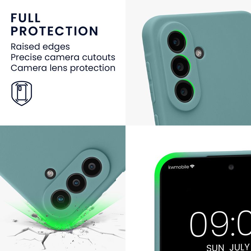 Laptop, Telefoane si Tablete - Telefoane mobile si accesorii - Accesorii Telefoane - Huse telefoane - Husa Kwmobile pentru Samsung Galaxy A57 5G, anti-alunecare, silicon, noapte arctica - Infinity.ro