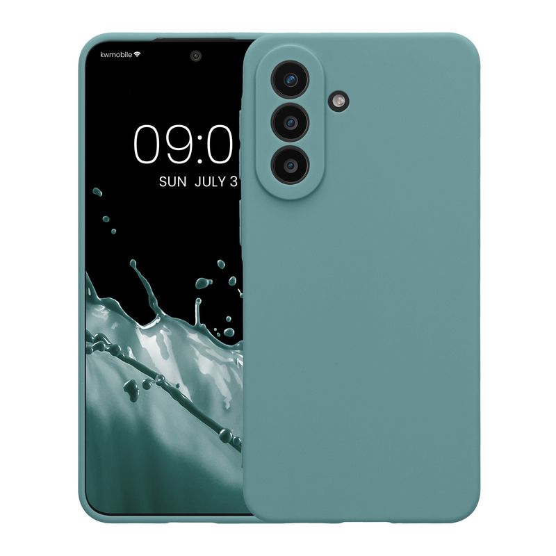 Laptop, Telefoane si Tablete - Telefoane mobile si accesorii - Accesorii Telefoane - Huse telefoane - Husa Kwmobile pentru Samsung Galaxy A57 5G, anti-alunecare, silicon, noapte arctica - Infinity.ro