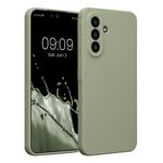 Laptop, Telefoane si Tablete - Telefoane mobile si accesorii - Accesorii Telefoane - Huse telefoane - Husa Kwmobile pentru Samsung Galaxy A57 5G, anti-alunecare, silicon, verde, gri - Infinity.ro