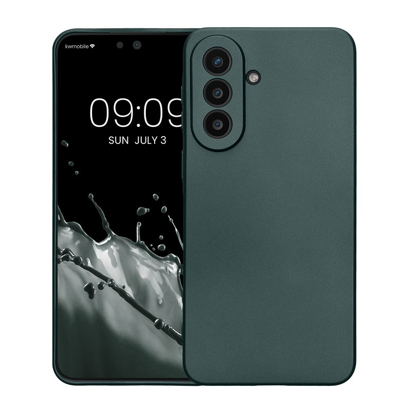 Laptop, Telefoane si Tablete - Telefoane mobile si accesorii - Accesorii Telefoane - Huse telefoane - Husa Kwmobile pentru Samsung Galaxy A57 5G, anti-alunecare, silicon, turcoaz - Infinity.ro