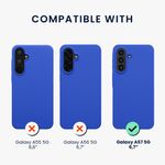 Laptop, Telefoane si Tablete - Telefoane mobile si accesorii - Accesorii Telefoane - Huse telefoane - Husa Kwmobile pentru Samsung Galaxy A57 5G, incarcare wireless, anti-alunecare, silicon, albastru - Infinity.ro
