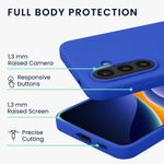 Laptop, Telefoane si Tablete - Telefoane mobile si accesorii - Accesorii Telefoane - Huse telefoane - Husa Kwmobile pentru Samsung Galaxy A57 5G, incarcare wireless, anti-alunecare, silicon, albastru - Infinity.ro