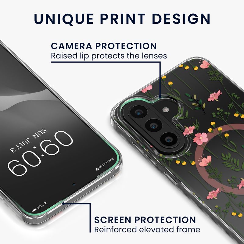 Laptop, Telefoane si Tablete - Telefoane mobile si accesorii - Accesorii Telefoane - Huse telefoane - Husa Kwmobile pentru Samsung Galaxy A57 5G, compatibilitate MagSafe, anti-alunecare, acril, TPU, transparent - Infinity.ro