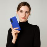 Laptop, Telefoane si Tablete - Telefoane mobile si accesorii - Accesorii Telefoane - Huse telefoane - Husa Kwmobile pentru Samsung Galaxy A57 5G, incarcare wireless, anti-alunecare, silicon, albastru - Infinity.ro