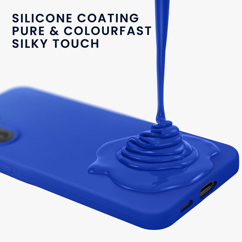 Laptop, Telefoane si Tablete - Telefoane mobile si accesorii - Accesorii Telefoane - Huse telefoane - Husa Kwmobile pentru Samsung Galaxy A57 5G, incarcare wireless, anti-alunecare, silicon, albastru - Infinity.ro