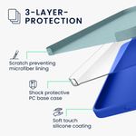 Laptop, Telefoane si Tablete - Telefoane mobile si accesorii - Accesorii Telefoane - Huse telefoane - Husa Kwmobile pentru Samsung Galaxy A57 5G, incarcare wireless, anti-alunecare, silicon, albastru - Infinity.ro