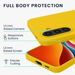 Laptop, Telefoane si Tablete - Telefoane mobile si accesorii - Accesorii Telefoane - Huse telefoane - Husa Kwmobile pentru Samsung Galaxy A57 5G, incarcare wireless, silicon, galben - Infinity.ro