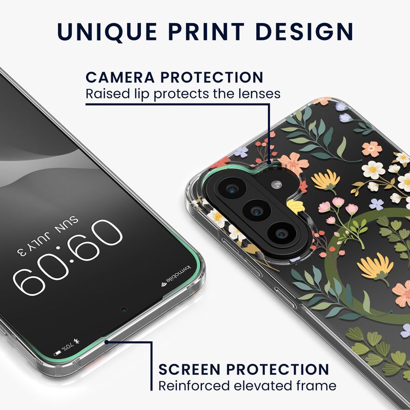 Laptop, Telefoane si Tablete - Telefoane mobile si accesorii - Accesorii Telefoane - Huse telefoane - Husa Kwmobile pentru Samsung Galaxy A57 5G, compatibilitate MagSafe, acril, TPU, transparent - Infinity.ro