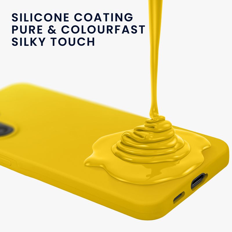 Laptop, Telefoane si Tablete - Telefoane mobile si accesorii - Accesorii Telefoane - Huse telefoane - Husa Kwmobile pentru Samsung Galaxy A57 5G, incarcare wireless, silicon, galben - Infinity.ro