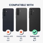 Laptop, Telefoane si Tablete - Telefoane mobile si accesorii - Accesorii Telefoane - Huse telefoane - Husa Kwmobile pentru Samsung Galaxy A57 5G, compatibilitate MagSafe, acril, TPU, transparent - Infinity.ro