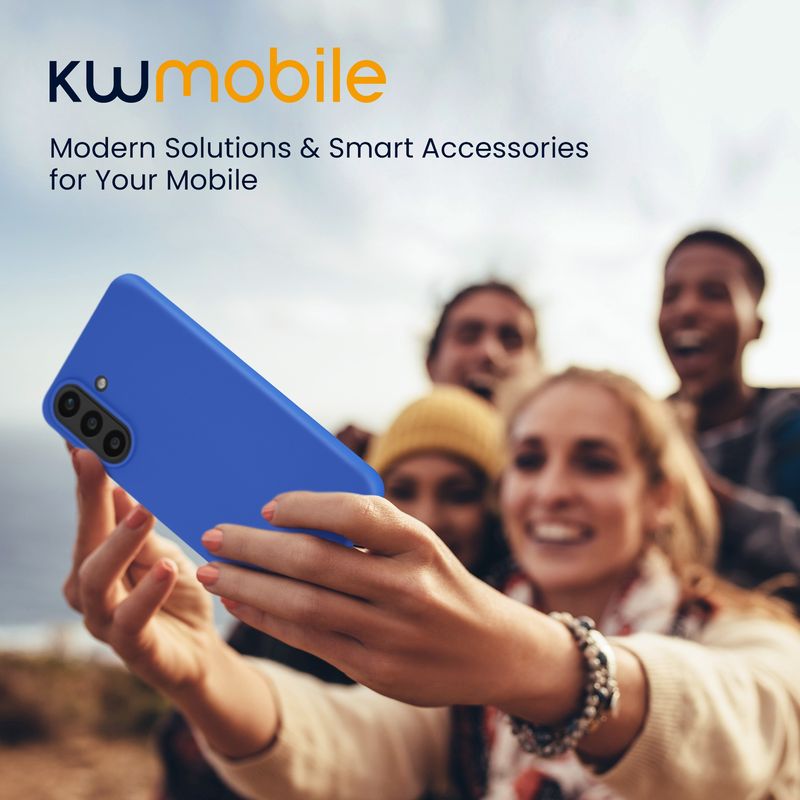 Laptop, Telefoane si Tablete - Telefoane mobile si accesorii - Accesorii Telefoane - Huse telefoane - Husa Kwmobile pentru Samsung Galaxy A57 5G, incarcare wireless, anti-alunecare, TPU, albastru - Infinity.ro