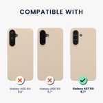 Laptop, Telefoane si Tablete - Telefoane mobile si accesorii - Accesorii Telefoane - Huse telefoane - Husa Kwmobile pentru Samsung Galaxy A57 5G, incarcare wireless, silicon, bej - Infinity.ro
