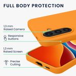 Laptop, Telefoane si Tablete - Telefoane mobile si accesorii - Accesorii Telefoane - Huse telefoane - Husa Kwmobile pentru Samsung Galaxy A57 5G, incarcare wireless, silicon, portocaliu - Infinity.ro