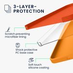 Laptop, Telefoane si Tablete - Telefoane mobile si accesorii - Accesorii Telefoane - Huse telefoane - Husa Kwmobile pentru Samsung Galaxy A57 5G, incarcare wireless, silicon, portocaliu - Infinity.ro