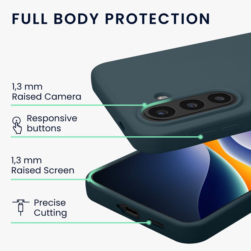 Laptop, Telefoane si Tablete - Telefoane mobile si accesorii - Accesorii Telefoane - Huse telefoane - Husa Kwmobile pentru Samsung Galaxy A57 5G, incarcare wireless, silicon, gri - Infinity.ro