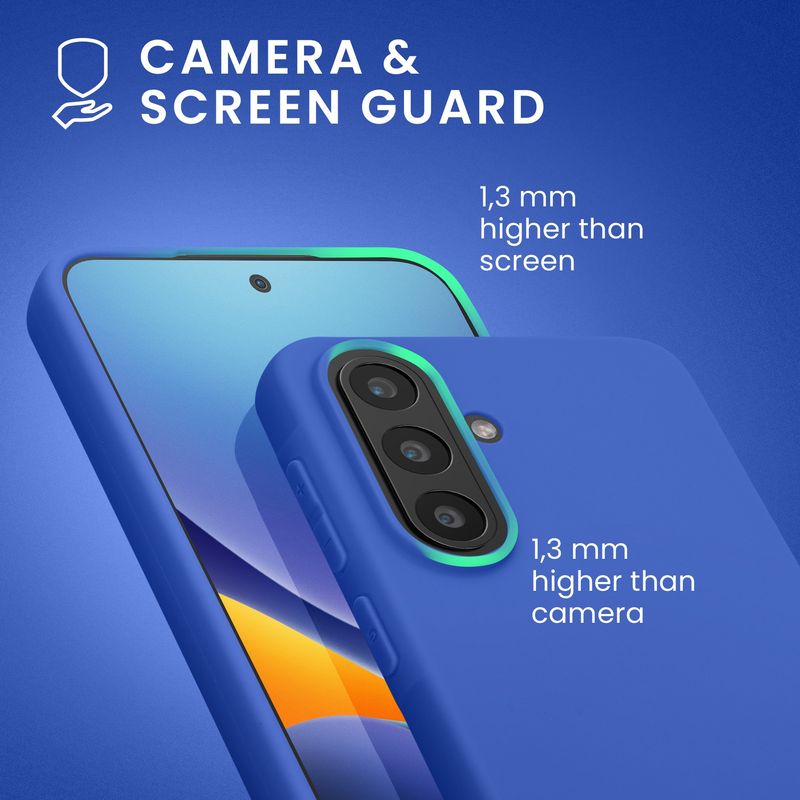 Laptop, Telefoane si Tablete - Telefoane mobile si accesorii - Accesorii Telefoane - Huse telefoane - Husa Kwmobile pentru Samsung Galaxy A57 5G, incarcare wireless, anti-alunecare, TPU, albastru - Infinity.ro