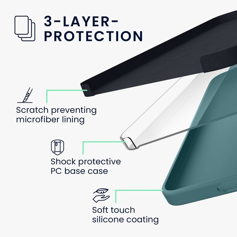 Laptop, Telefoane si Tablete - Telefoane mobile si accesorii - Accesorii Telefoane - Huse telefoane - Husa Kwmobile pentru Samsung Galaxy A57 5G, incarcare wireless, silicon, noapte - Infinity.ro