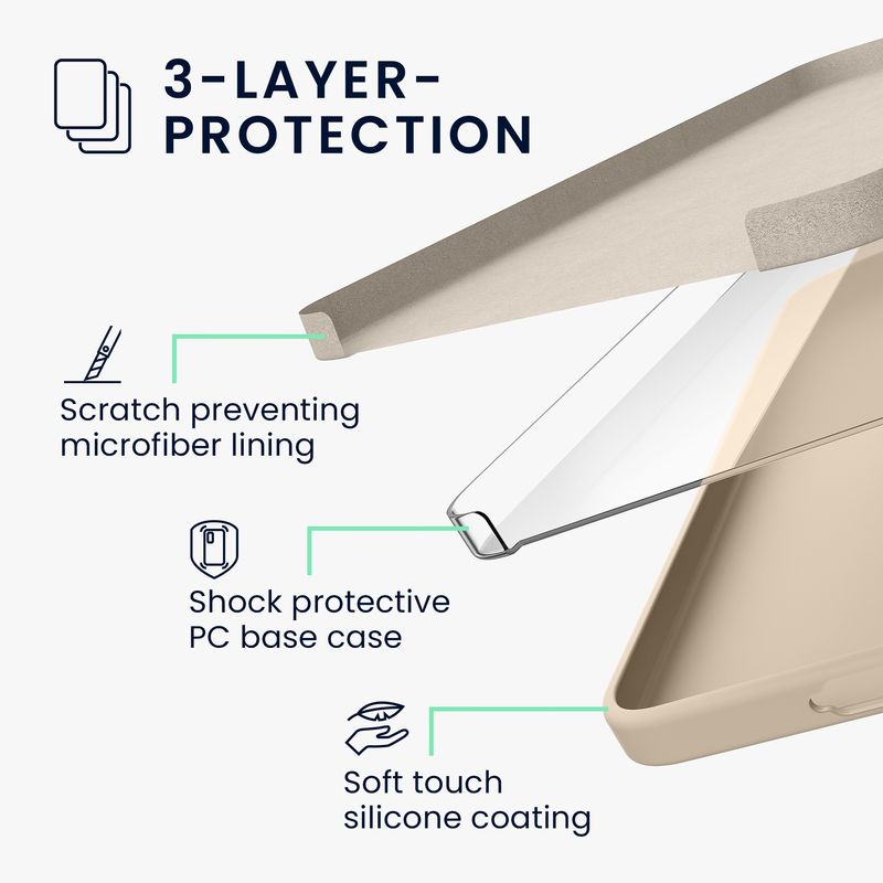 Laptop, Telefoane si Tablete - Telefoane mobile si accesorii - Accesorii Telefoane - Huse telefoane - Husa Kwmobile pentru Samsung Galaxy A57 5G, incarcare wireless, silicon, bej - Infinity.ro