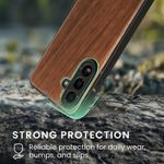 Laptop, Telefoane si Tablete - Telefoane mobile si accesorii - Accesorii Telefoane - Huse telefoane - Husa Kwmobile pentru Samsung Galaxy A57 5G, compatibilitate MagSafe, lemn, TPU, maro - Infinity.ro
