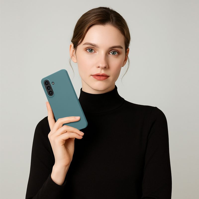 Laptop, Telefoane si Tablete - Telefoane mobile si accesorii - Accesorii Telefoane - Huse telefoane - Husa Kwmobile pentru Samsung Galaxy A57 5G, incarcare wireless, silicon, noapte - Infinity.ro