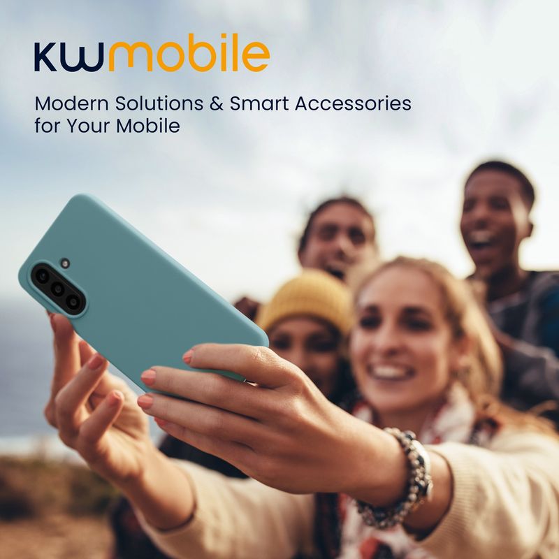 Laptop, Telefoane si Tablete - Telefoane mobile si accesorii - Accesorii Telefoane - Huse telefoane - Husa Kwmobile pentru Samsung Galaxy A57 5G, incarcare wireless, silicon, noapte - Infinity.ro