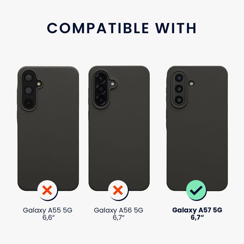 Laptop, Telefoane si Tablete - Telefoane mobile si accesorii - Accesorii Telefoane - Huse telefoane - Husa Kwmobile pentru Samsung Galaxy A57 5G, incarcare wireless, silicon, gri, TPU - Infinity.ro